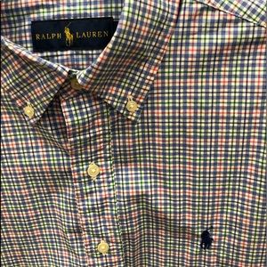 Ralph Lauren plaid button down shirt SM